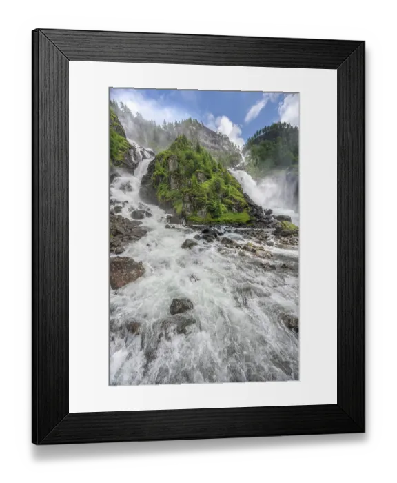 Framed Print : Norway, Vestland. Landscape with Latefossen waterfall. ©Don Grall / Jaynes Gallery / DanitaDelimont.com Framed Print : Norway, Vestland. Landscape with Latefossen waterfall. ©Don Grall / Jaynes Gallery / DanitaDelimont.com