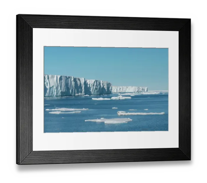 Framed Print : Norway, Svalbard. Brasvellbreen Glacier faces the Arctic Ocean. ©Don Grall  /  Jaynes Gallery  /  DanitaDelimont.com