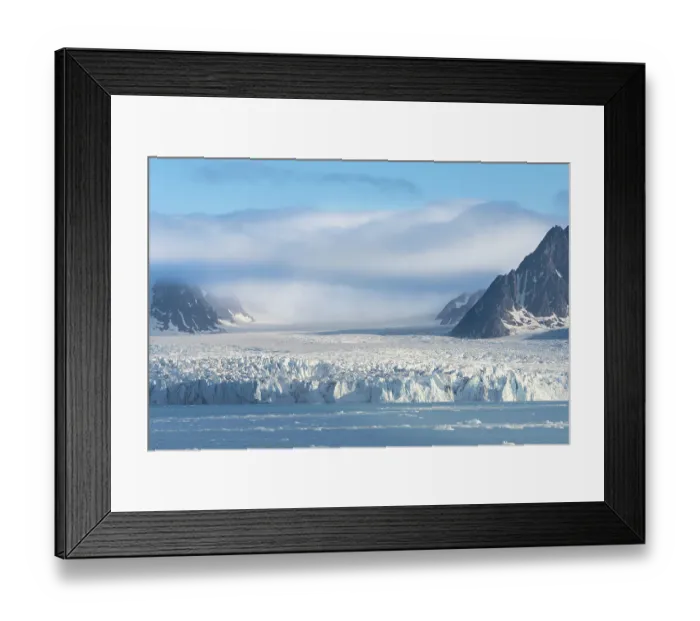 Framed Print : Norway, Svalbard. Monacobreen Glacier ends in Arctic Ocean. ©Don Grall / Jaynes Gallery / DanitaDelimont.com Framed Print : Norway, Svalbard. Monacobreen Glacier ends in Arctic Ocean. ©Don Grall / Jaynes Gallery / DanitaDelimont.com