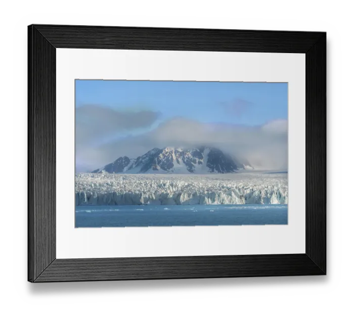 Framed Print : Norway, Svalbard. Monacobreen Glacier ends in Arctic Ocean. ©Don Grall  /  Jaynes Gallery  /  DanitaDelimont.com
