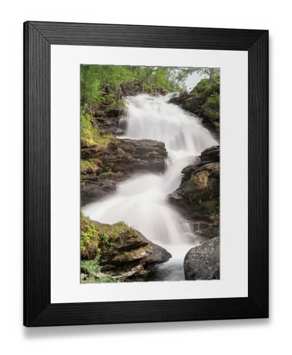 Framed Print : Norway. Waterfall cascades down cliff. ©Don Grall  /  Jaynes Gallery  /  DanitaDelimont.com