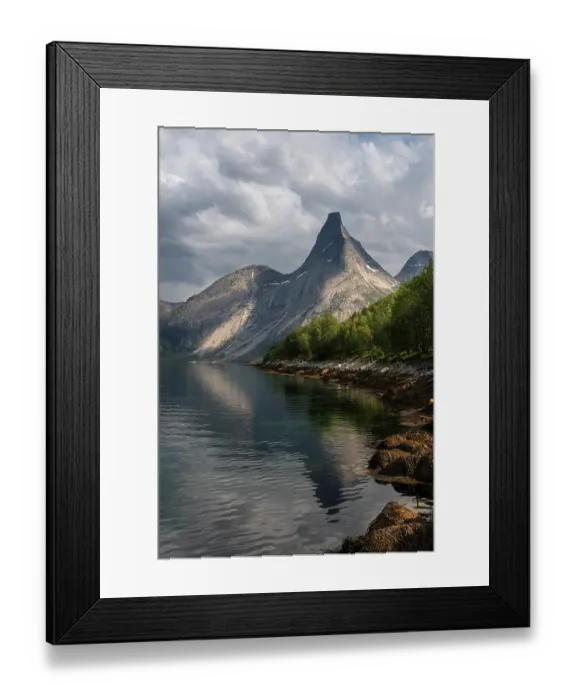 Framed Print : Norway, Narvik. Stetind Mountain and fjord. ©Don Grall / Jaynes Gallery / DanitaDelimont.com Framed Print : Norway, Narvik. Stetind Mountain and fjord. ©Don Grall / Jaynes Gallery / DanitaDelimont.com