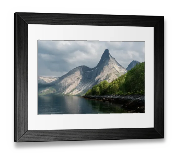 Framed Print : Norway, Narvik. Stetind Mountain and fjord. ©Don Grall / Jaynes Gallery / DanitaDelimont.com Framed Print : Norway, Narvik. Stetind Mountain and fjord. ©Don Grall / Jaynes Gallery / DanitaDelimont.com