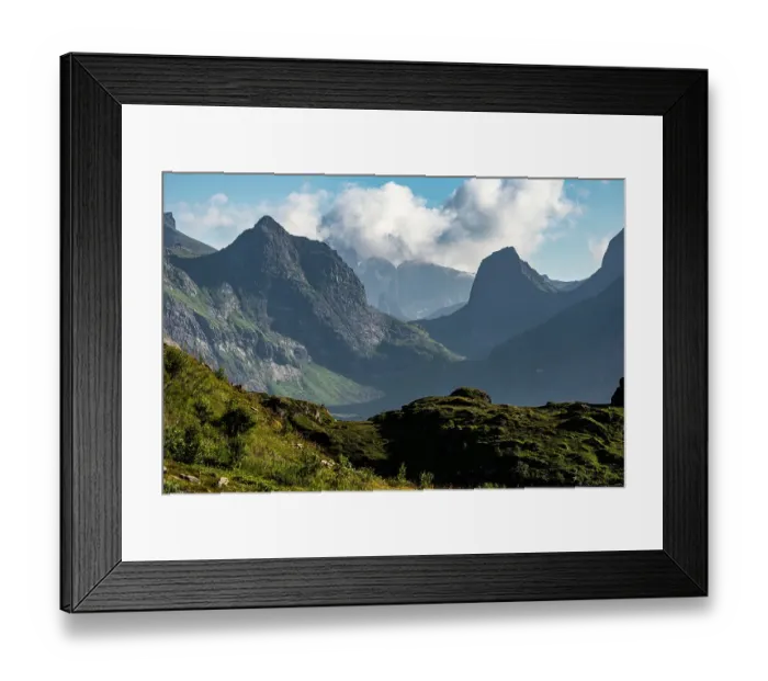 Framed Print : Norway, Ramberg. Mountain landscape. ©Don Grall / Jaynes Gallery / DanitaDelimont.com Framed Print : Norway, Ramberg. Mountain landscape. ©Don Grall / Jaynes Gallery / DanitaDelimont.com