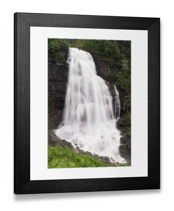 Framed Print : Norway. Fossen Bratte waterfall cascades down cliff. ©Don Grall / Jaynes Gallery / DanitaDelimont.com Framed Print : Norway. Fossen Bratte waterfall cascades down cliff. ©Don Grall / Jaynes Gallery / DanitaDelimont.com