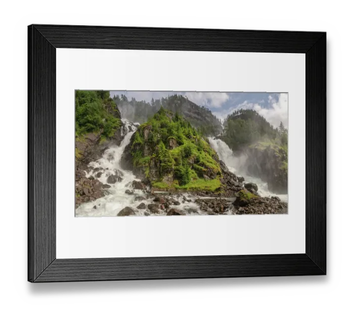Framed Print : Norway, Vestland. Landscape with Latefossen waterfall. ©Don Grall / Jaynes Gallery / DanitaDelimont.com Framed Print : Norway, Vestland. Landscape with Latefossen waterfall. ©Don Grall / Jaynes Gallery / DanitaDelimont.com