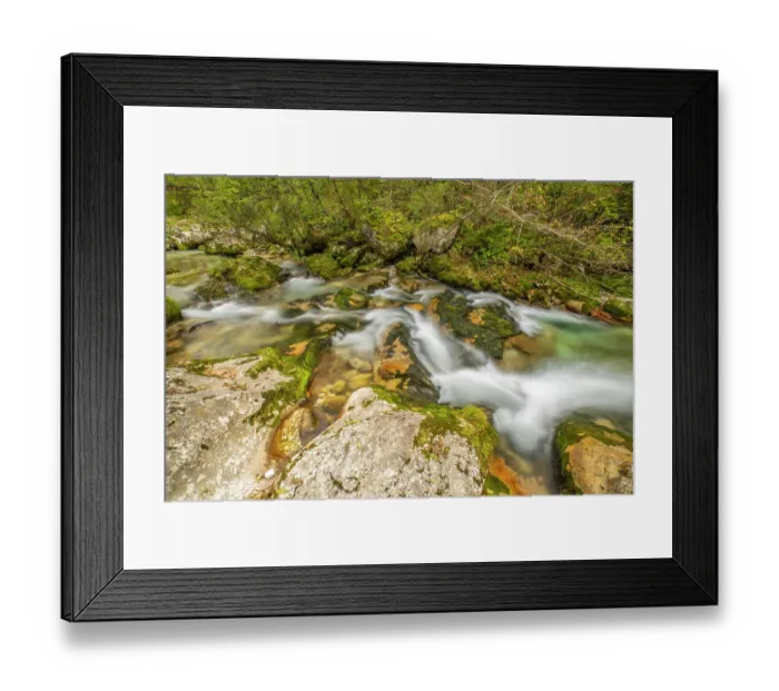 Framed Print : Slovenia, Triglav National Park, Soca River. Scenic with rocky stream. ©Cathy & Gordon Illg  /  Jaynes Gallery  /  DanitaDelimont.com