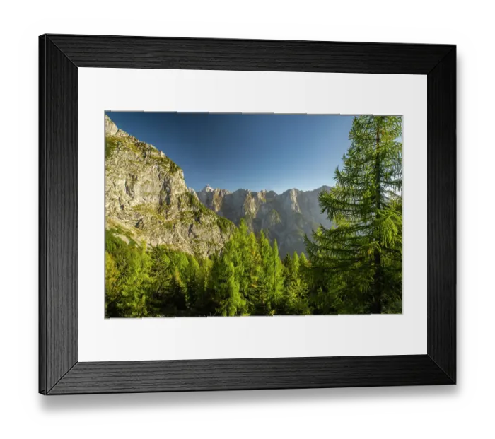 Framed Print : Slovenia, Triglav National Park. Landscape with Julian Alps. ©Cathy & Gordon Illg  /  Jaynes Gallery  /  DanitaDelimont.com