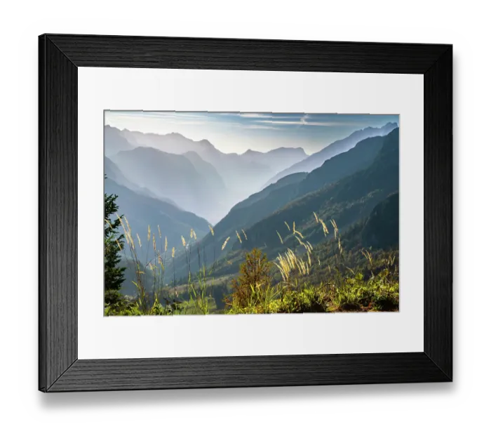 Framed Print : Slovenia, Triglav National Park. Landscape with Julian Alps. ©Cathy & Gordon Illg  /  Jaynes Gallery  /  DanitaDelimont.com