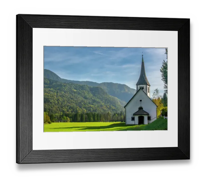 Framed Print : Slovenia, Mojstrana. Church in Triglav National Park. ©Cathy & Gordon Illg / Jaynes Gallery / DanitaDelimont.com Framed Print : Slovenia, Mojstrana. Church in Triglav National Park. ©Cathy & Gordon Illg / Jaynes Gallery / DanitaDelimont.com