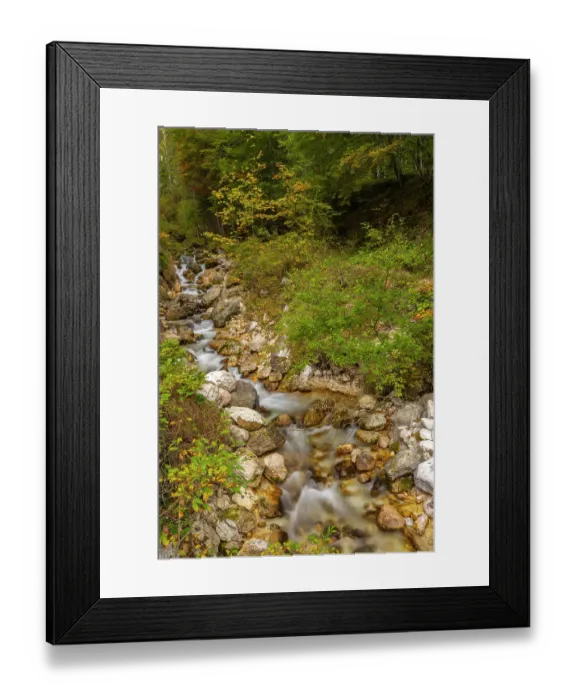 Framed Print : Slovenia, Triglav National Park, Julian Alps. Pericnik Falls creek cascade. ©Cathy & Gordon Illg  /  Jaynes Gallery  /  DanitaDelimont.com
