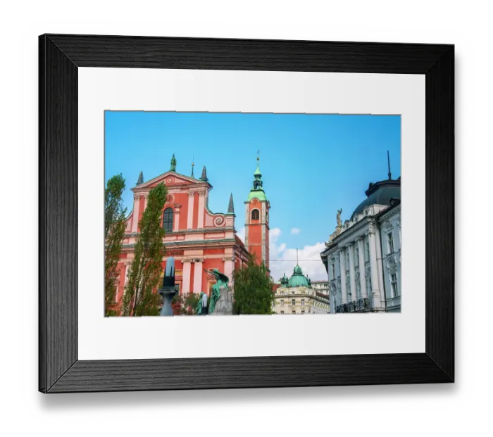 Framed Print : Slovenia, Ljubljana. Square and statues in front of church. ©Cathy & Gordon Illg / Jaynes Gallery / DanitaDelimont.com Framed Print : Slovenia, Ljubljana. Square and statues in front of church. ©Cathy & Gordon Illg / Jaynes Gallery / DanitaDelimont.com