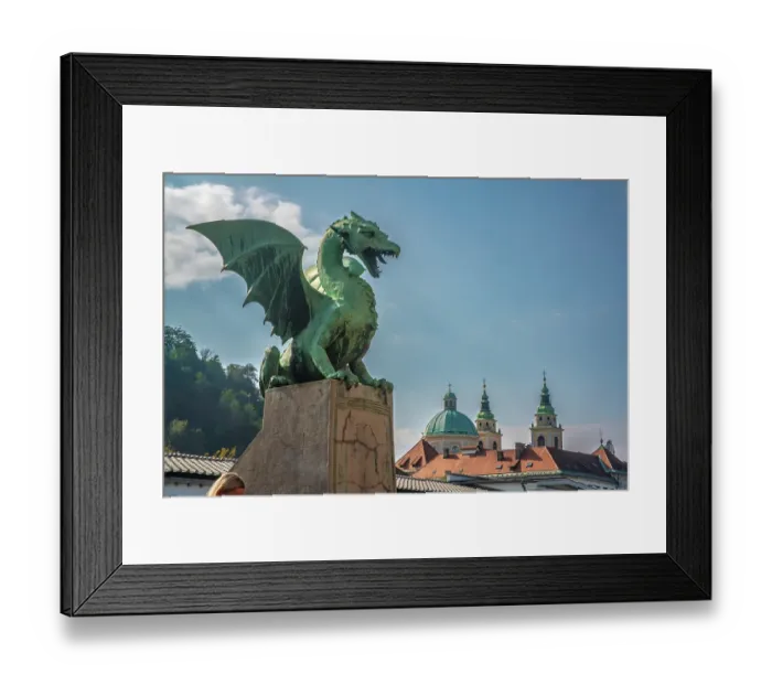 Framed Print : Slovenia, Ljubljana. Statue on Dragon Bridge. ©Cathy & Gordon Illg / Jaynes Gallery / DanitaDelimont.com Framed Print : Slovenia, Ljubljana. Statue on Dragon Bridge. ©Cathy & Gordon Illg / Jaynes Gallery / DanitaDelimont.com