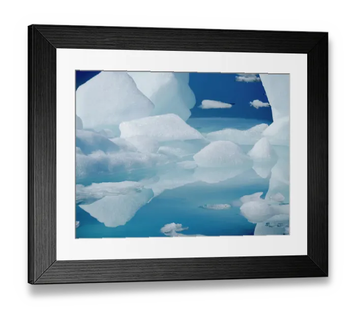 Framed Print : Icebergs in the Uummannaq Fjord System, northwest Greenland, Kingdom of Denmark Framed Print : Icebergs in the Uummannaq Fjord System, northwest Greenland, Kingdom of Denmark