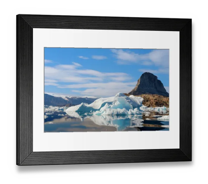 Framed Print : Icebergs near Ikerasak in the Uummannaq Fjord System, northwest Greenland, Kingdom of Denmark Framed Print : Icebergs near Ikerasak in the Uummannaq Fjord System, northwest Greenland, Kingdom of Denmark