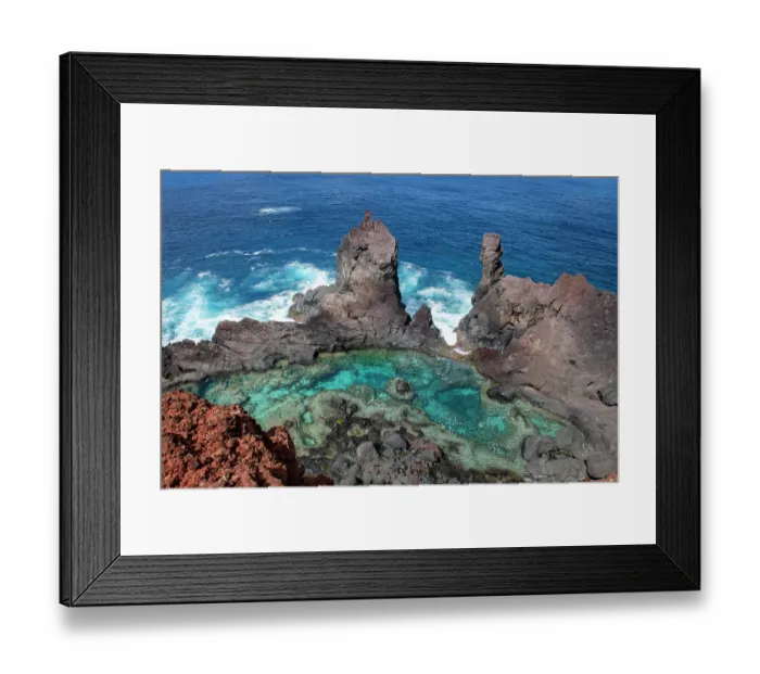 Framed Print : British Overseas Territory, Pitcairn Island. Saint Paul's Pool