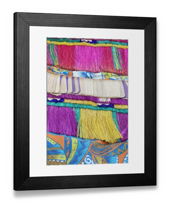 Framed Print : Papua New Guinea, Kuiawa Island, aka Kuyau. Colorful grass skirts Framed Print : Papua New Guinea, Kuiawa Island, aka Kuyau. Colorful grass skirts