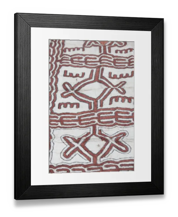 Framed Print : Papua New Guinea, Oro Province, Tufi Island, Baga Village. Traditional tapa cloth Framed Print : Papua New Guinea, Oro Province, Tufi Island, Baga Village. Traditional tapa cloth