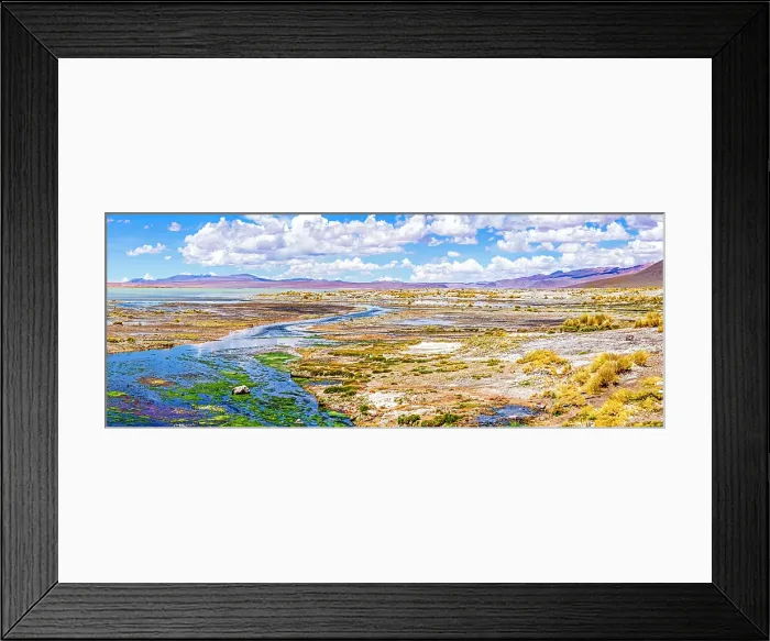 Framed Print : Altiplano, Bolivia. Panorama view of Bolivia's Laguna Verde in the high desert of the Altiplano in the Andean Mountain Range Framed Print : Altiplano, Bolivia. Panorama view of Bolivia's Laguna Verde in the high desert of the Altiplano in the Andean Mountain Range