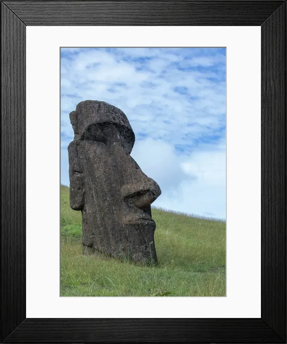 Framed Print : Chile, Easter Island, aka Rapa Nui. Rano Raraku, aka The Quarry. UNESCO World Heritage Site Framed Print : Chile, Easter Island, aka Rapa Nui. Rano Raraku, aka The Quarry. UNESCO World Heritage Site