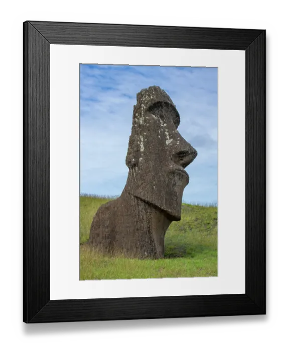 Framed Print : Chile, Easter Island, aka Rapa Nui. Rano Raraku, aka The Quarry. UNESCO World Heritage Site Framed Print : Chile, Easter Island, aka Rapa Nui. Rano Raraku, aka The Quarry. UNESCO World Heritage Site