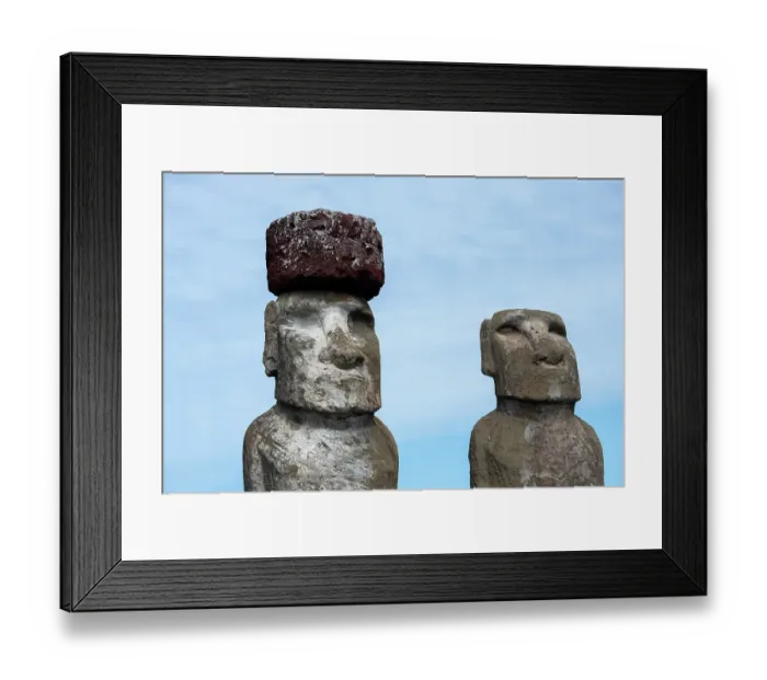 Framed Print : Chile, Easter Island, aka Rapa Nui. Detail view traditional moai at Tongariki. UNESCO World Heritage Site Framed Print : Chile, Easter Island, aka Rapa Nui. Detail view traditional moai at Tongariki. UNESCO World Heritage Site