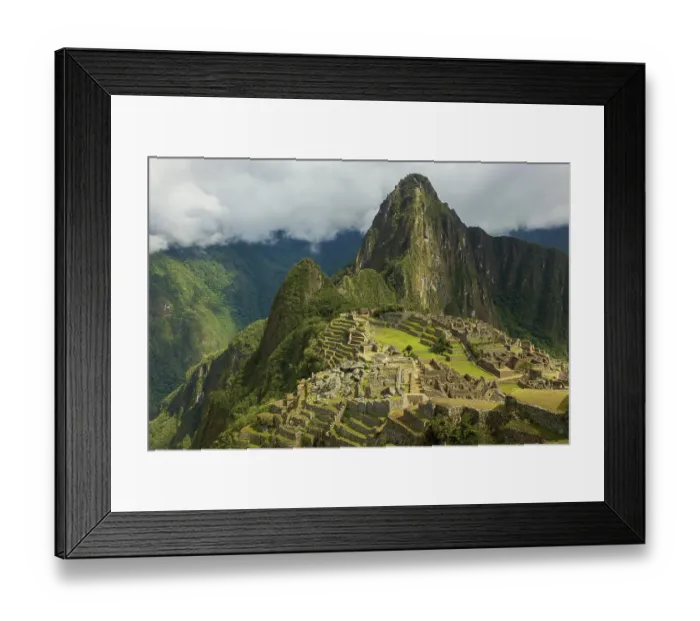 Framed Print : Mountain light on Machu Picchu, Peru