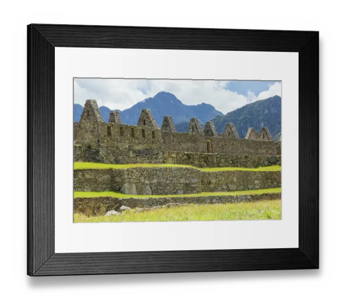 Framed Print : Details of ancient Inca buildings, Machu Picchu, Peru Framed Print : Details of ancient Inca buildings, Machu Picchu, Peru