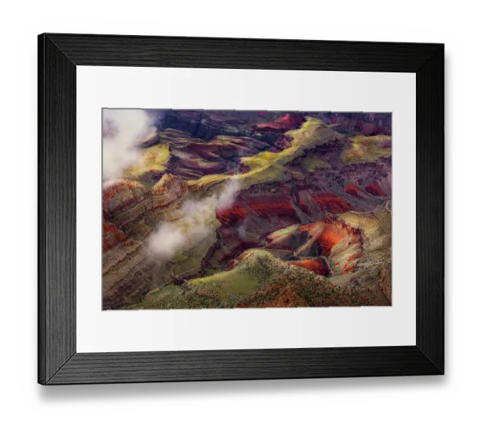 Framed Print : Mist and clouds, Grand Canyon National Park, Arizona Framed Print : Mist and clouds, Grand Canyon National Park, Arizona