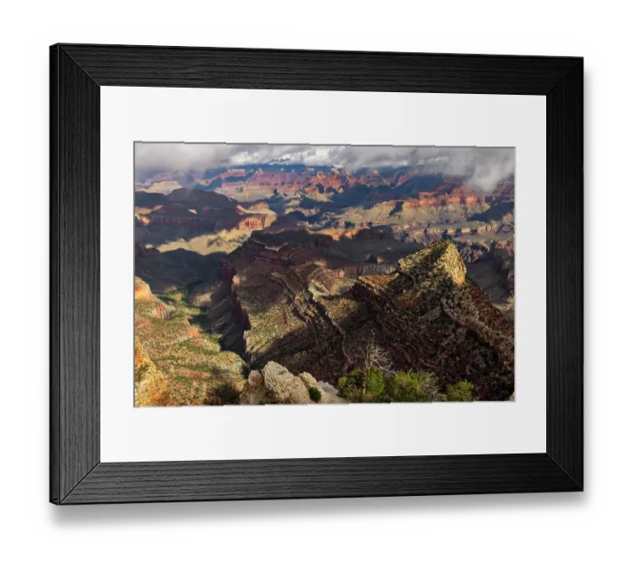 Framed Print : Clouds and mist, Grand Canyon National Park, Arizona Framed Print : Clouds and mist, Grand Canyon National Park, Arizona