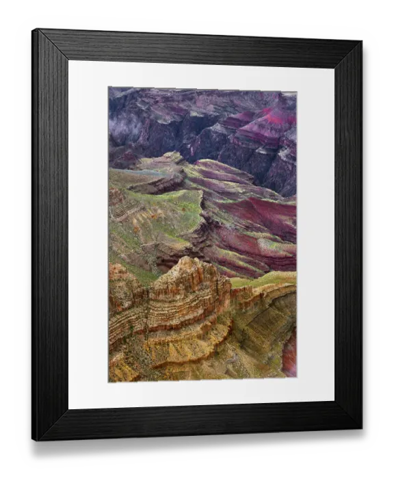 Framed Print : Rugged pattern cut by Colorado River, Grand Canyon National Park, Arizona