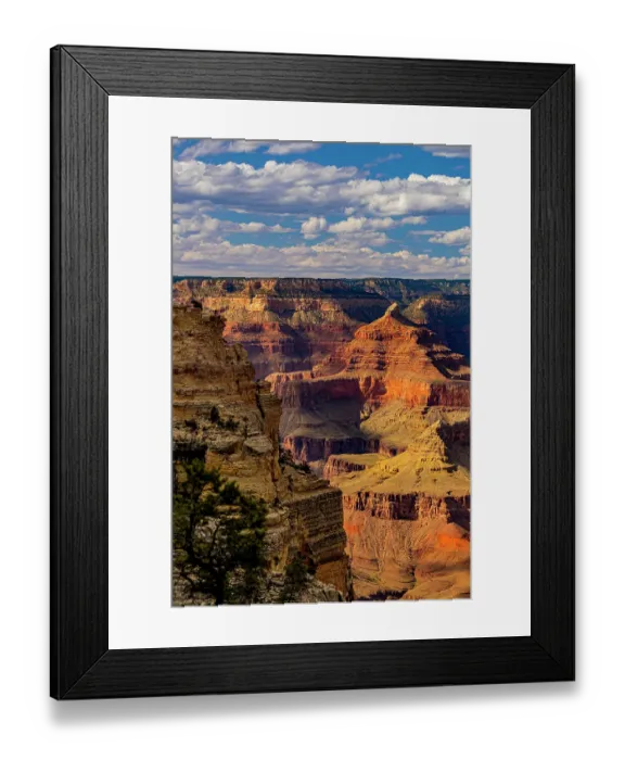 Framed Print : View of the Grand Canyon from the South Rim