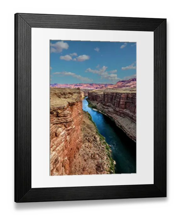 Framed Print : The Colorado River from the Marble Canyon overlook near Page, Arizona