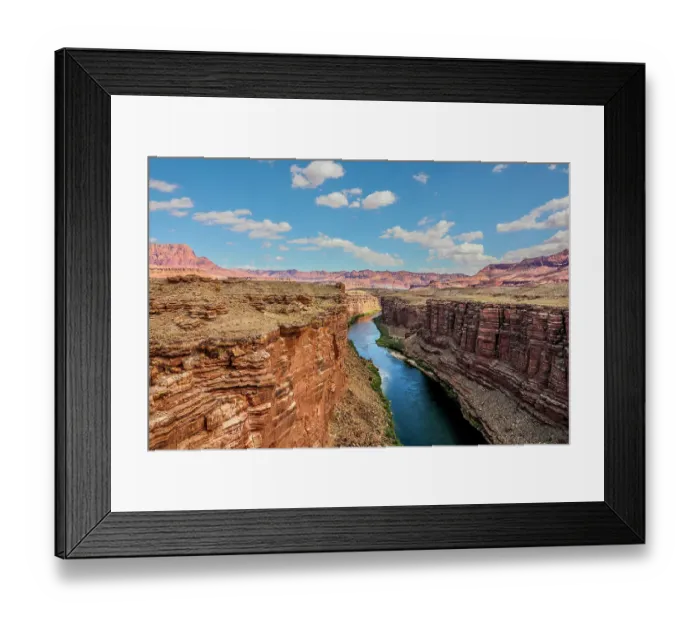 Framed Print : The Colorado River from the Marble Canyon overlook near Page, Arizona Framed Print : The Colorado River from the Marble Canyon overlook near Page, Arizona