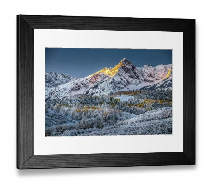 Framed Print : View of Mt. Wilson from Dallas Divide in Colorado