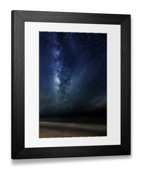 Framed Print : A time-lapse image of the stars and Milky Way, Florida
