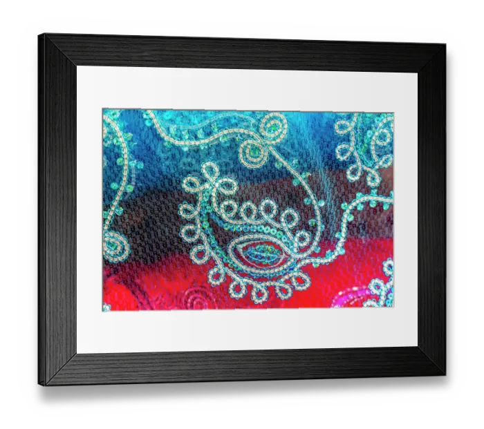 Framed Print : Colorful Indian textile, Waikiki, Honolulu, Oahu, Hawaii Framed Print : Colorful Indian textile, Waikiki, Honolulu, Oahu, Hawaii