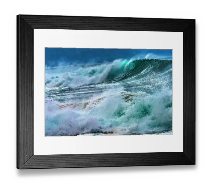 Framed Print : Watching large wave, Waimea Bay, North Shore, Oahu, Hawaii. Waimea Bay is famous for big wave surfing Framed Print : Watching large wave, Waimea Bay, North Shore, Oahu, Hawaii. Waimea Bay is famous for big wave surfing