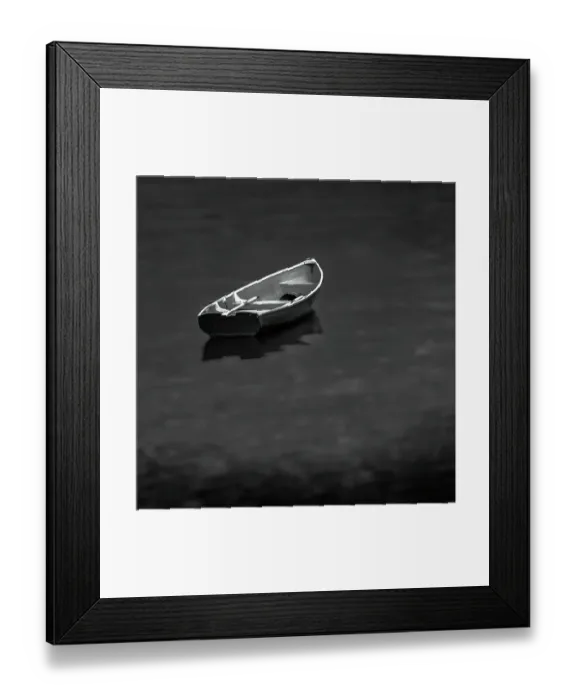 Framed Print : Lone boat in water Framed Print : Lone boat in water