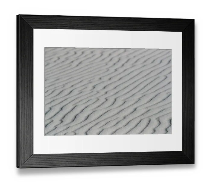Framed Print : Winds create interesting patterns in the sand at White Sands National Park Framed Print : Winds create interesting patterns in the sand at White Sands National Park