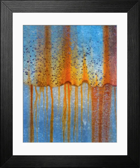 Framed Print : USA, Oregon, Tillamook. Rust patterns on old farm machinery. ©Don Paulson  /  Jaynes Gallery  /  DanitaDelimont.com