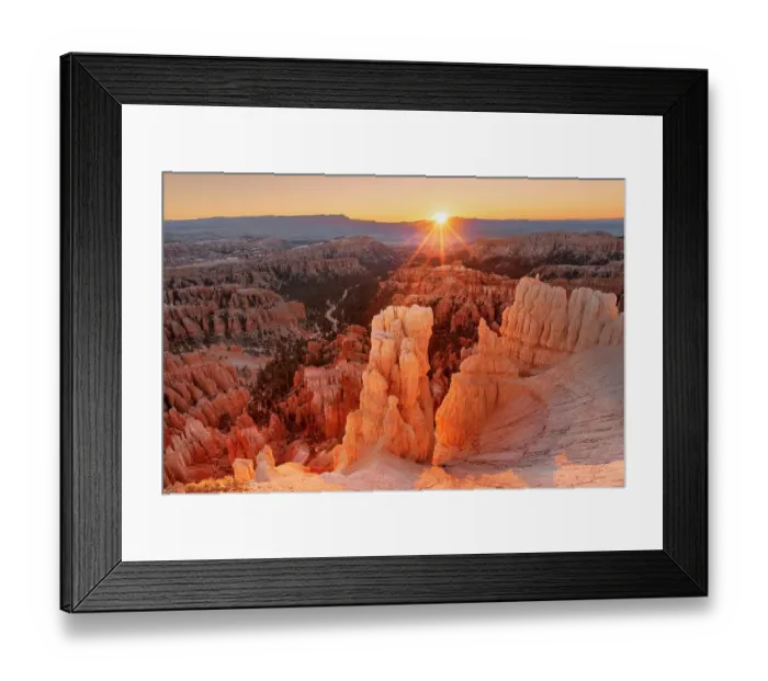 Framed Print : Sunrise at Bryce Canyon National Park, Utah