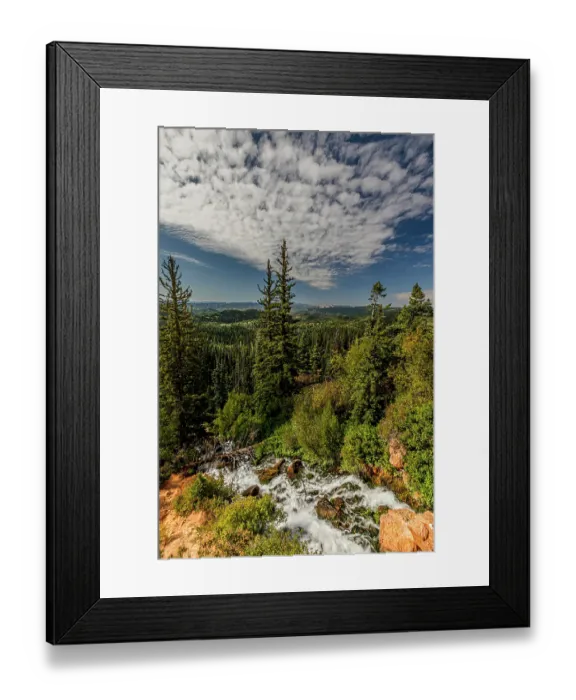 Framed Print : Vista from Cascade Falls in Dixie National Forest Framed Print : Vista from Cascade Falls in Dixie National Forest