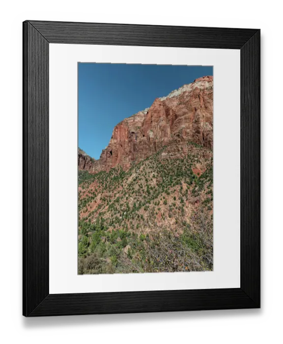 Framed Print : Scenic vista of Zion National Park Framed Print : Scenic vista of Zion National Park