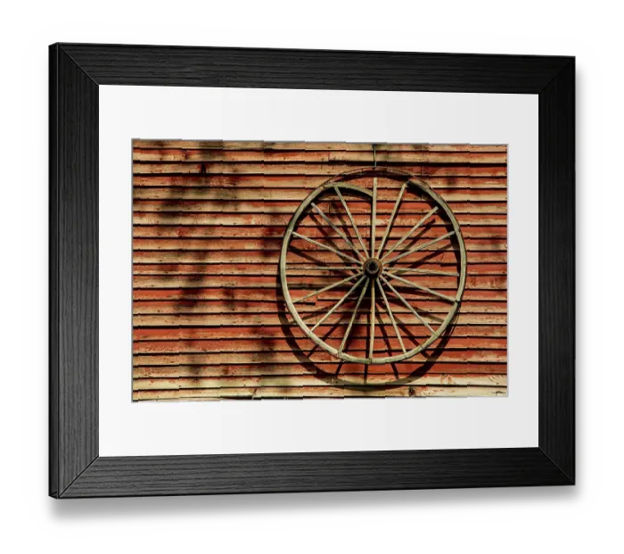 Framed Print : USA, Vermont, Stowe. Old barn with wagon wheel, Brownsville Road Framed Print : USA, Vermont, Stowe. Old barn with wagon wheel, Brownsville Road