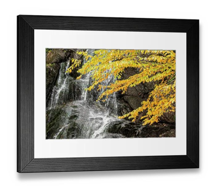 Framed Print : USA, Vermont, Granville. Moss Glen Falls on Route 100