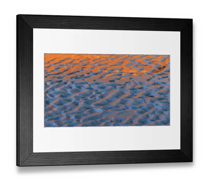 Framed Print : USA, Washington State, Copalis Beach. Reflection on beach sand at sunset. ©Don Paulson  /  Jaynes Gallery  /  DanitaDelimont.com