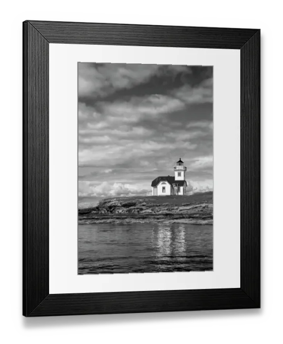 Framed Print : USA, Washington. Black and white of Patos Island Lighthouse. ©Don Paulson / Jaynes Gallery / DanitaDelimont.com Framed Print : USA, Washington. Black and white of Patos Island Lighthouse. ©Don Paulson / Jaynes Gallery / DanitaDelimont.com