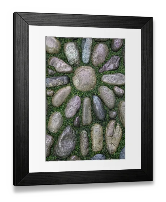 Framed Print : USA, Washington State, Bainbridge Island. Detail of rock design at Halls Hill Labyrinth. ©Don Paulson / Jaynes Gallery / DanitaDelimont.com Framed Print : USA, Washington State, Bainbridge Island. Detail of rock design at Halls Hill Labyrinth. ©Don Paulson / Jaynes Gallery / DanitaDelimont.com