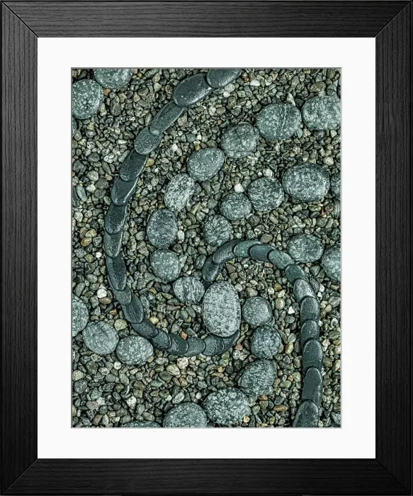 Framed Print : USA, Washington State, Seabeck. Close-up of rock design. ©Don Paulson  /  Jaynes Gallery  /  DanitaDelimont.com